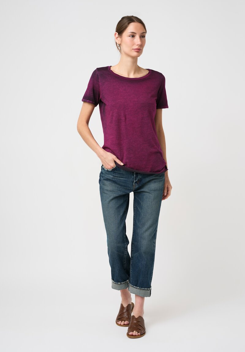 Avant Toi Hand-Painted Cotton Girocollo T-Shirt