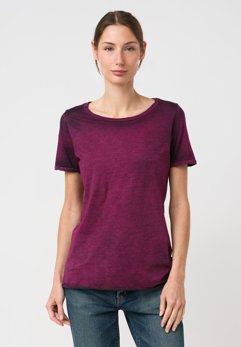 Avant Toi Hand-Painted Cotton Girocollo T-Shirt