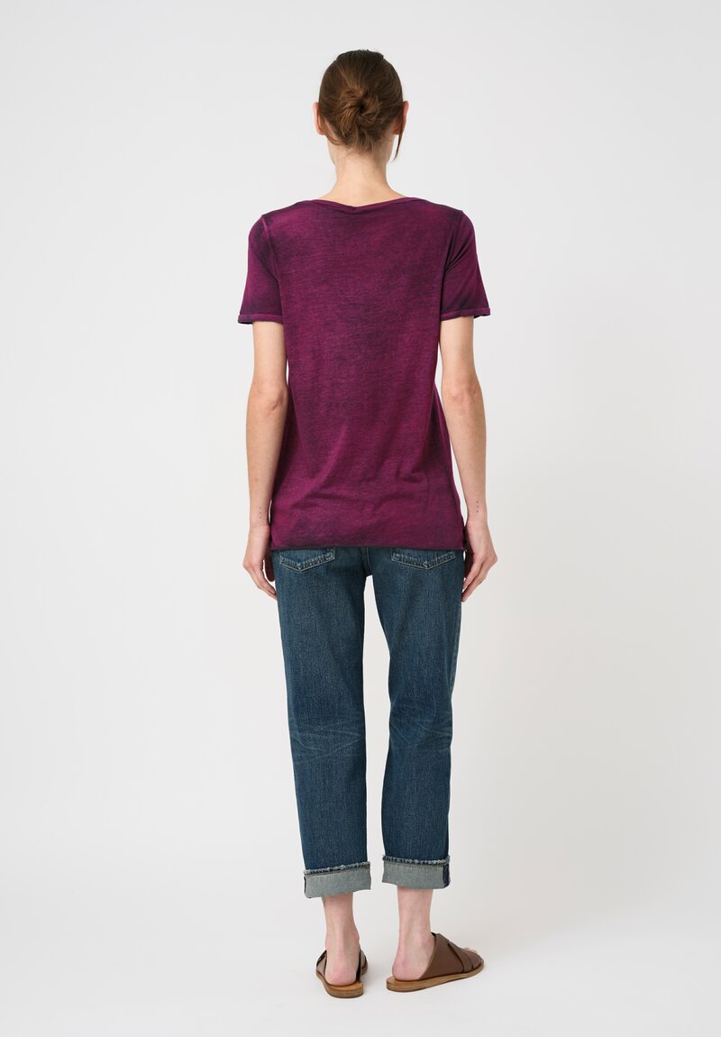 Avant Toi Hand-Painted Cotton Girocollo T-Shirt