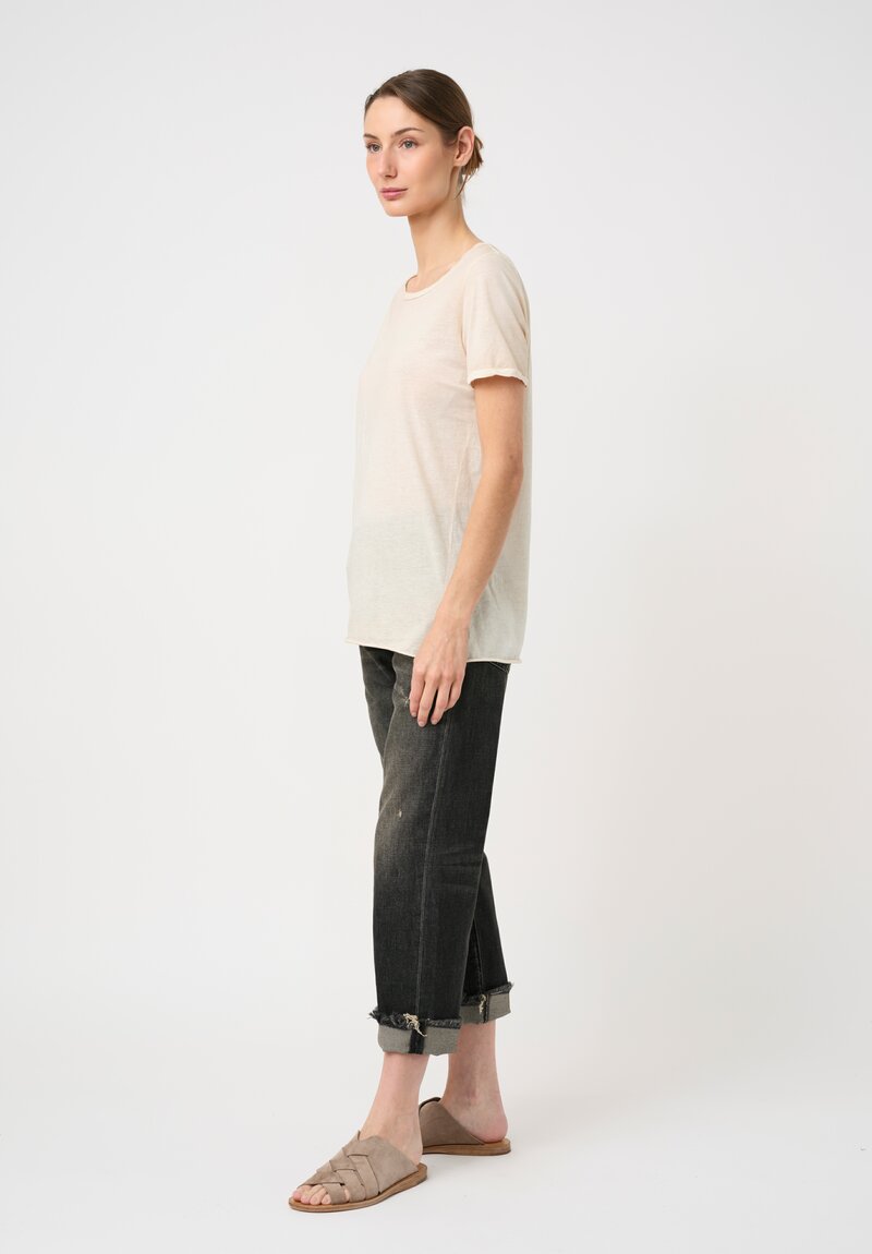Avant Toi Hand-Painted Cotton Girocollo T-Shirt