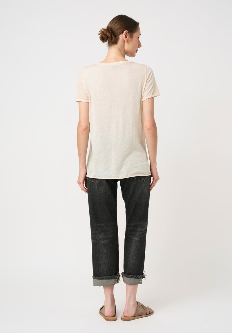 Avant Toi Hand-Painted Cotton Girocollo T-Shirt