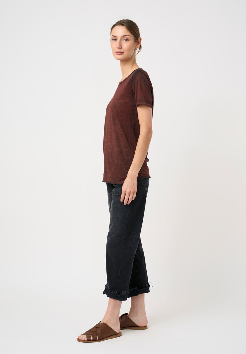 Avant Toi Hand-Painted Cotton Girocollo T-Shirt