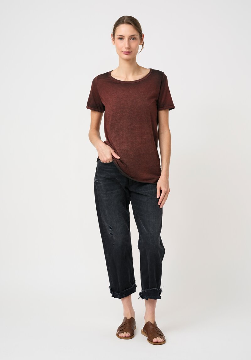 Avant Toi Hand-Painted Cotton Girocollo T-Shirt