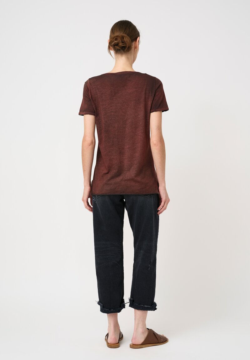 Avant Toi Hand-Painted Cotton Girocollo T-Shirt