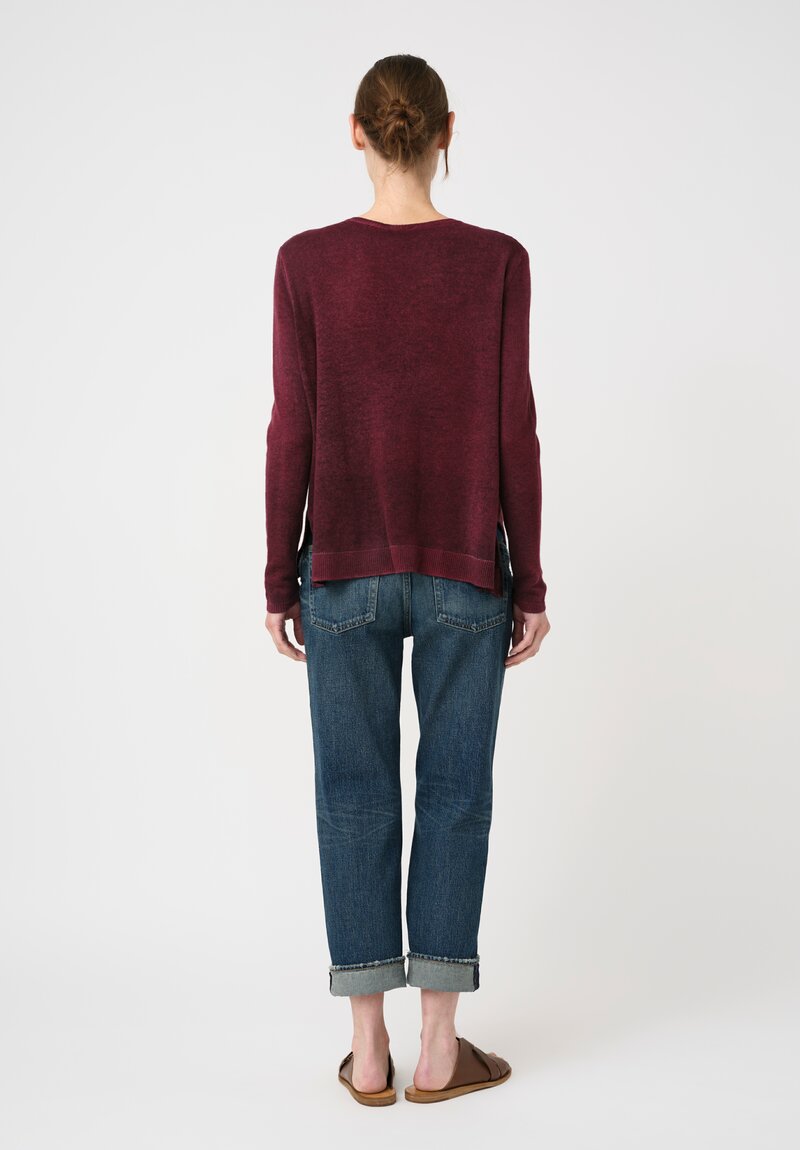 Avant Toi Hand-Painted Cashmere Maglia con Spacchi Sweater