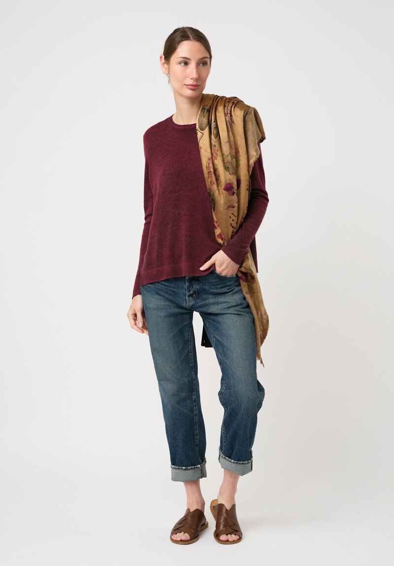 Avant Toi Hand-Painted Cashmere Maglia con Spacchi Sweater