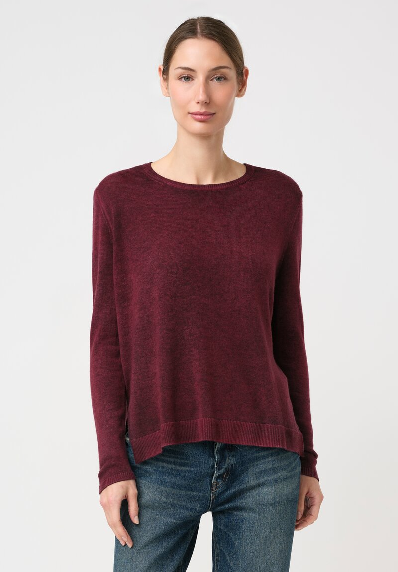 Avant Toi Hand-Painted Cashmere Maglia con Spacchi Sweater
