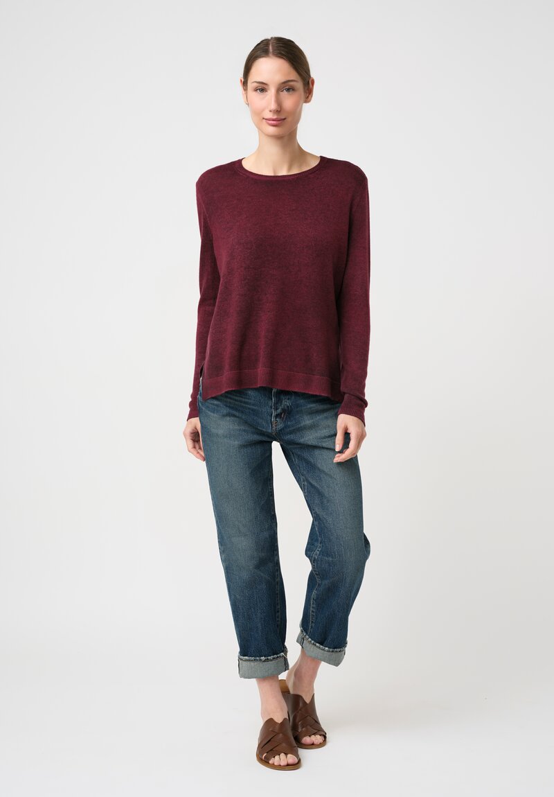 Avant Toi Hand-Painted Cashmere Maglia con Spacchi Sweater