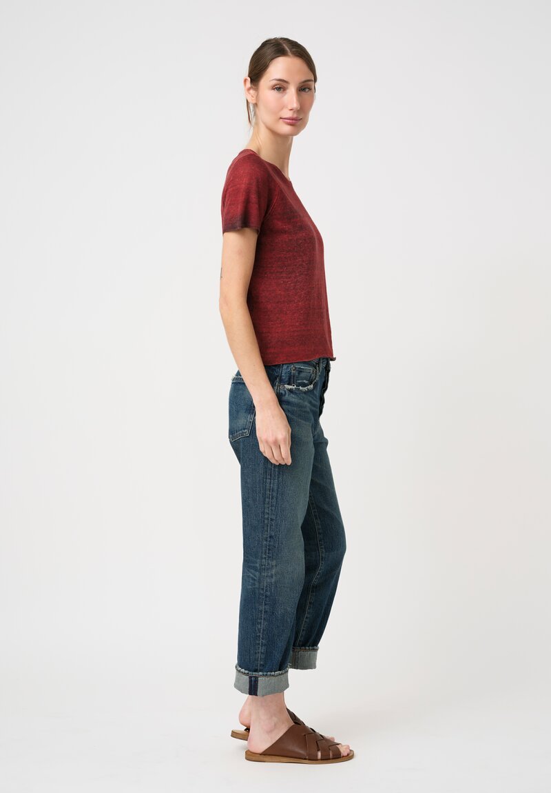 Avant Toi Linen Cotton Malfilé Girocollo T-Shirt