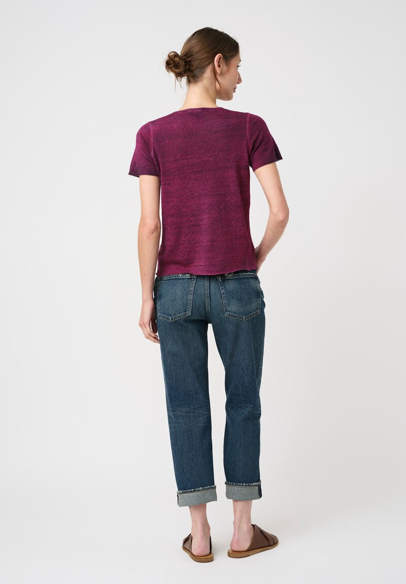Avant Toi Linen Cotton Malfilé Girocollo T-Shirt