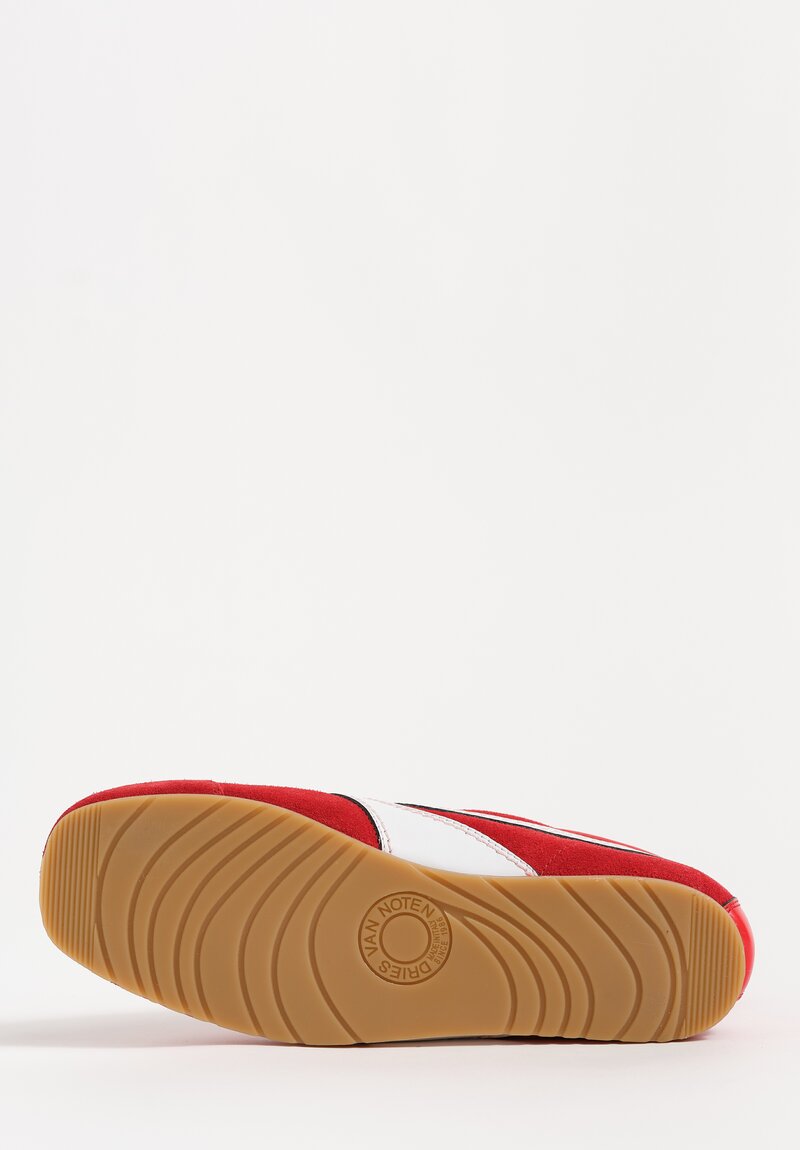 Dries Van Noten Suede & Leather Trim Sneakers