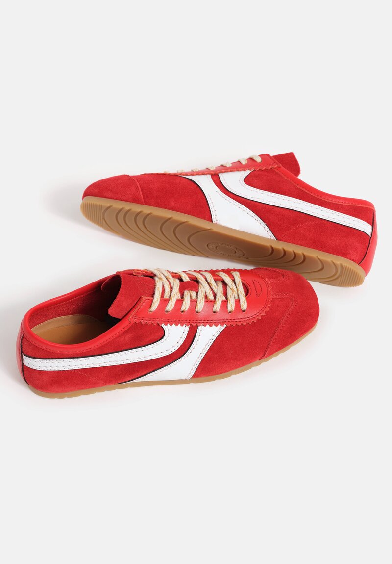 Dries Van Noten Suede & Leather Trim Sneakers