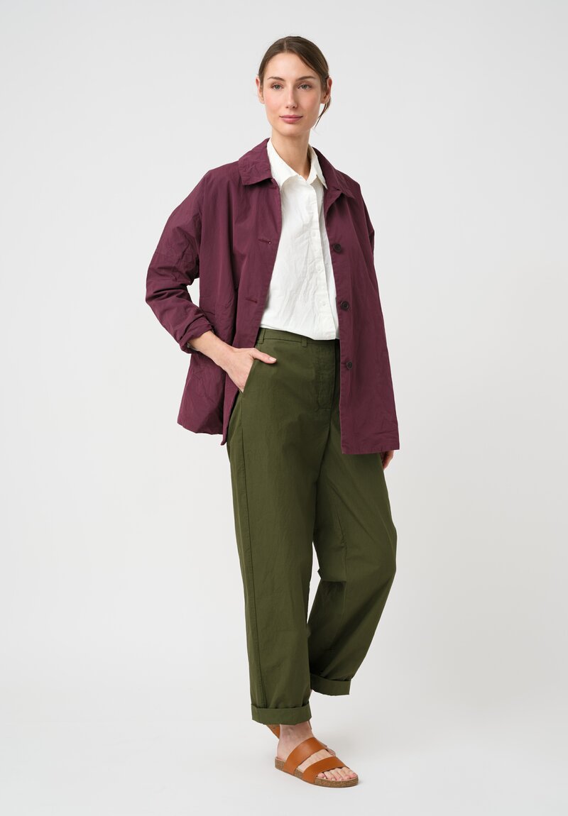 Casey Casey Washed Paper Cotton Waga Shirt in Off-White