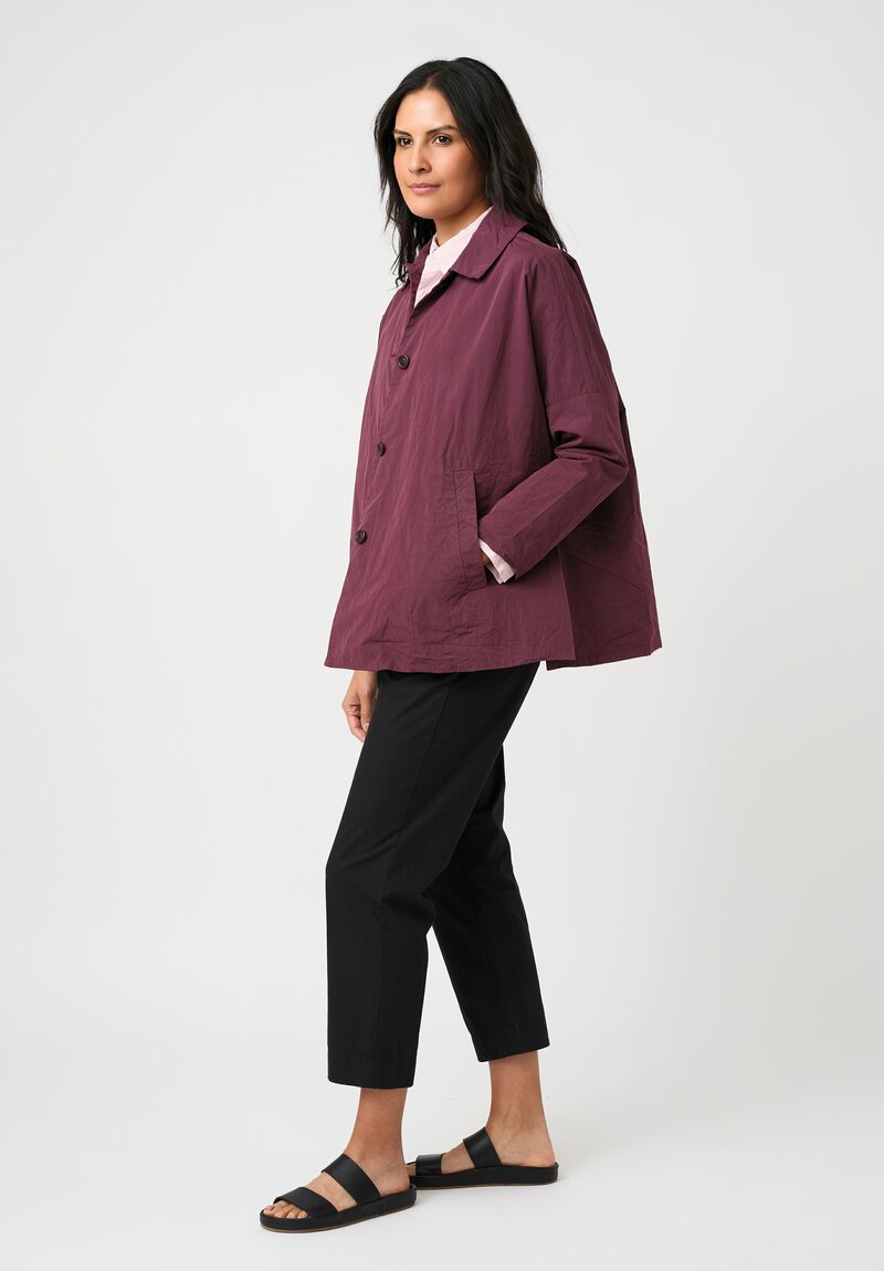 Casey Casey Double-Faced Washed Cotton Taffeta Sunny Bab Jacket in Auburn Purple