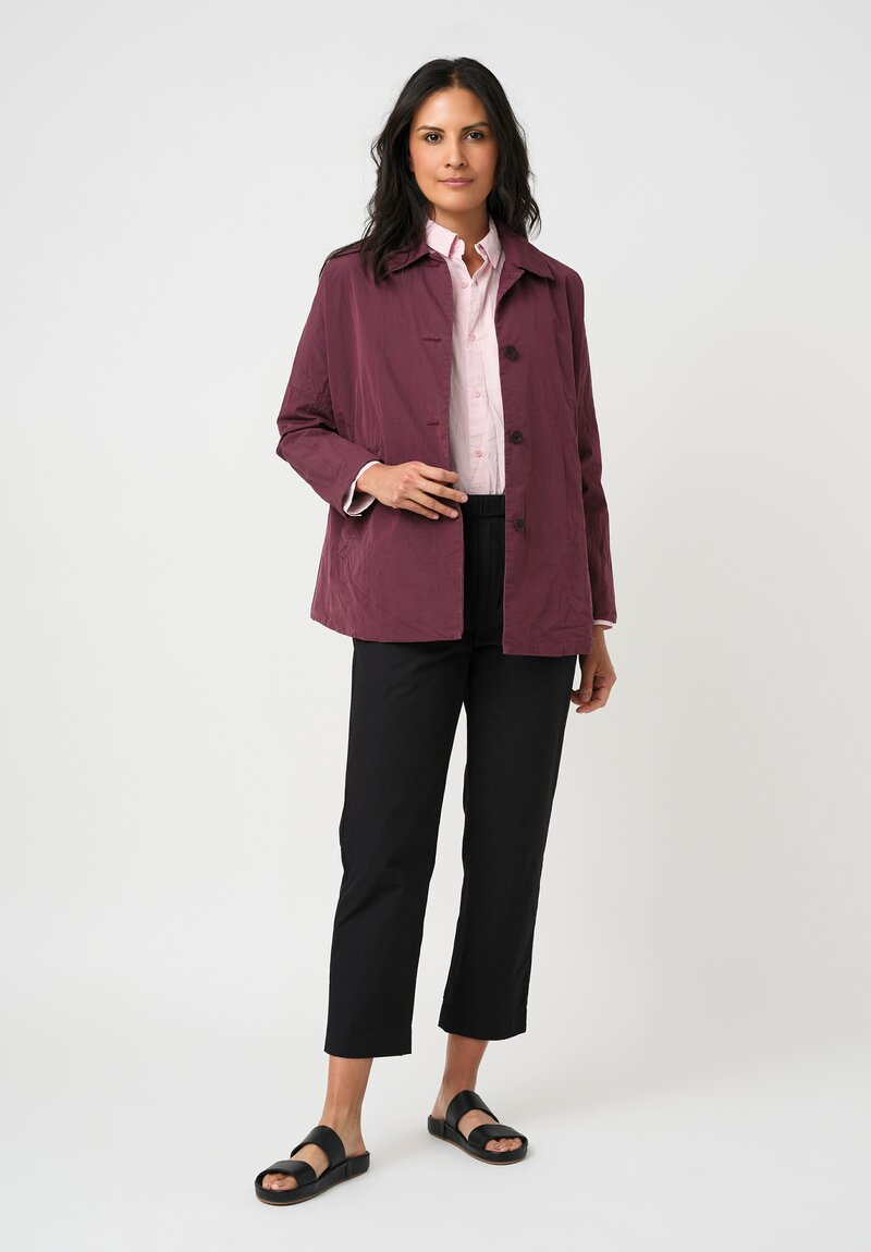 Casey Casey Double-Faced Washed Cotton Taffeta Sunny Bab Jacket in Auburn Purple