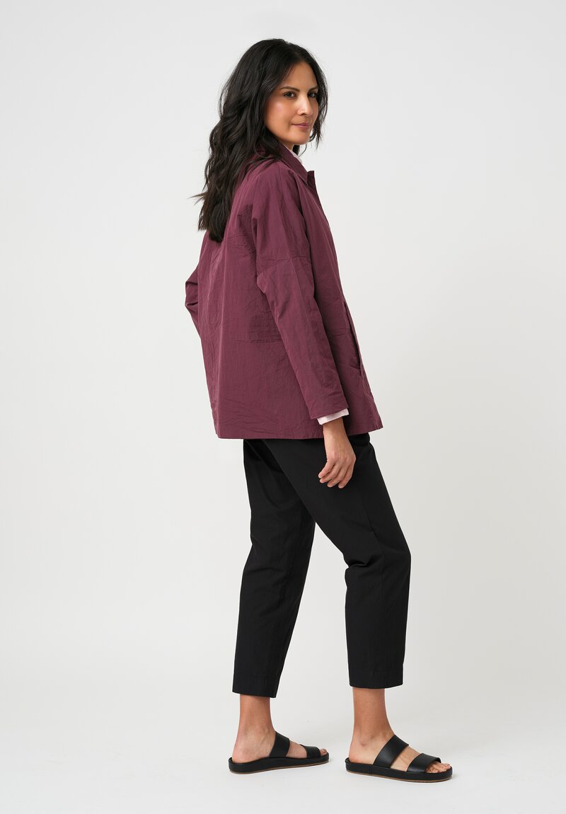 Casey Casey Double-Faced Washed Cotton Taffeta Sunny Bab Jacket in Auburn Purple