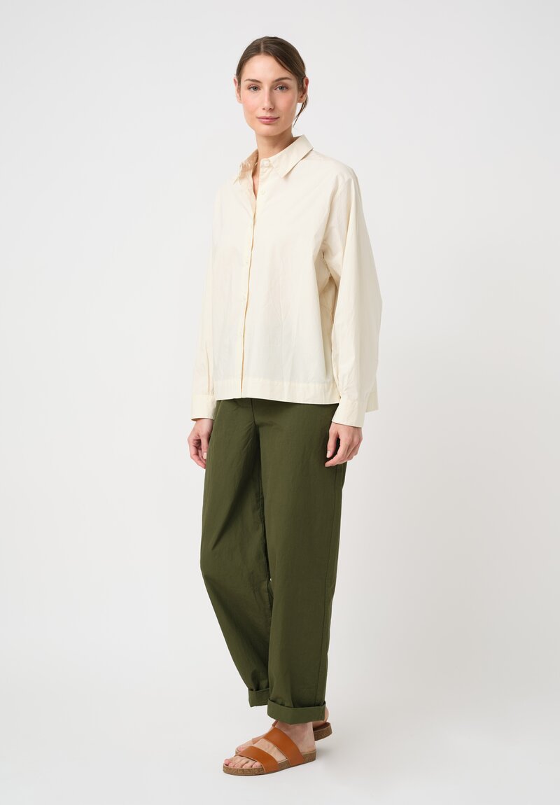 Casey Casey Washed L Cotton Biggy Shirt in Fresco Cream