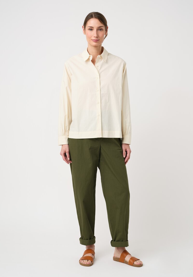 Casey Casey Washed L Cotton Biggy Shirt in Fresco Cream