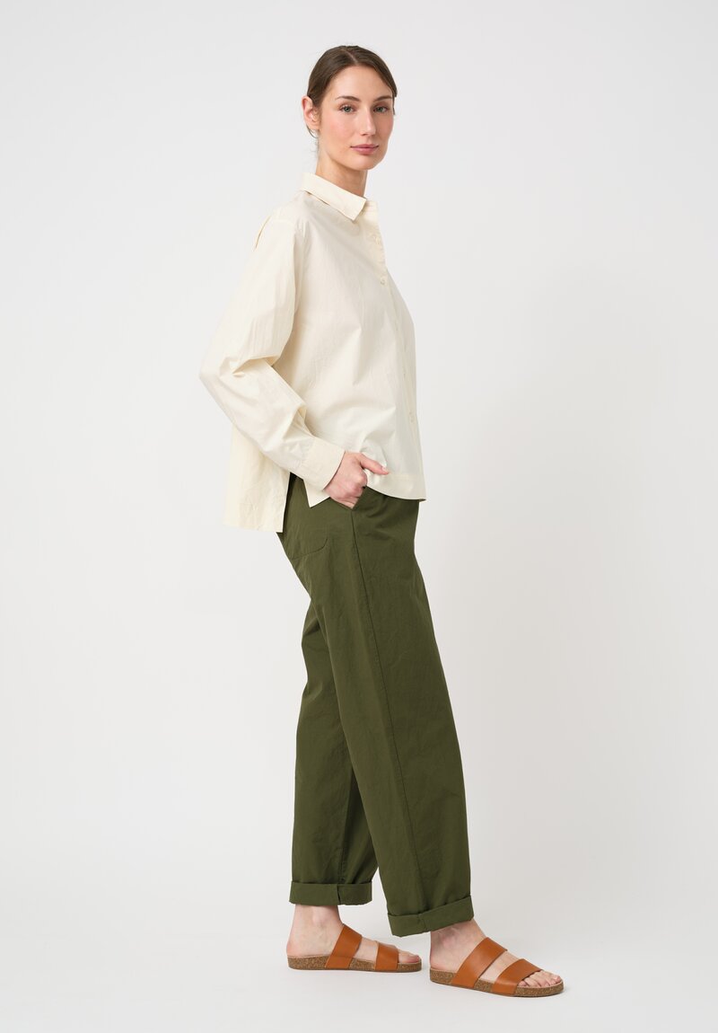 Casey Casey Washed L Cotton Biggy Shirt in Fresco Cream