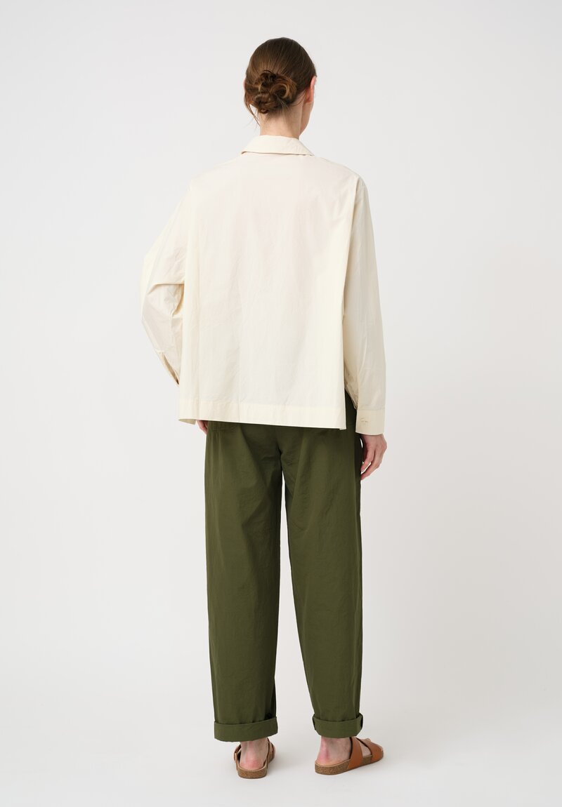 Casey Casey Washed L Cotton Biggy Shirt in Fresco Cream