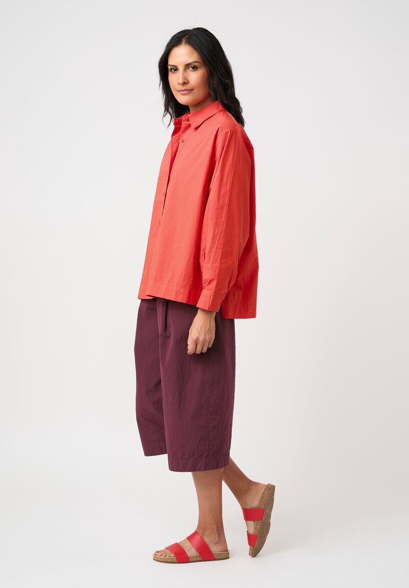 Casey Casey Washed Cotton Taffeta PP Pants in Auburn Purple
