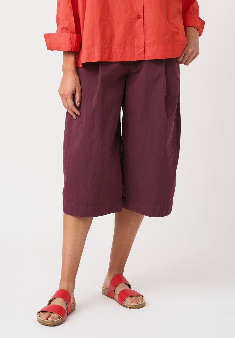Casey Casey Washed Cotton Taffeta PP Pants in Auburn Purple