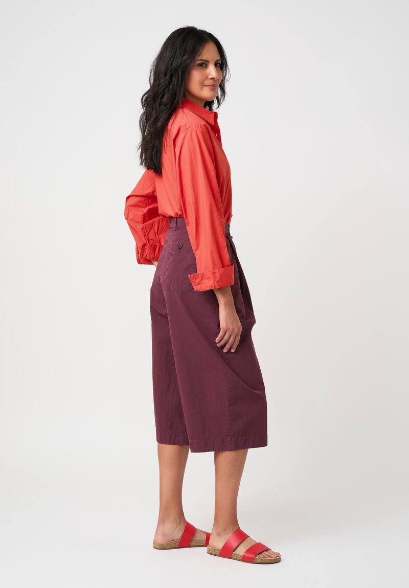 Casey Casey Washed Cotton Taffeta PP Pants in Auburn Purple