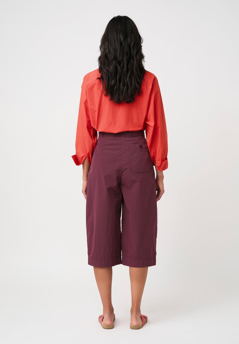 Casey Casey Washed Cotton Taffeta PP Pants in Auburn Purple