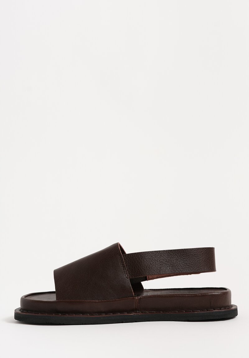 Trippen Waxed Leather Slingback Safeguard Sandals