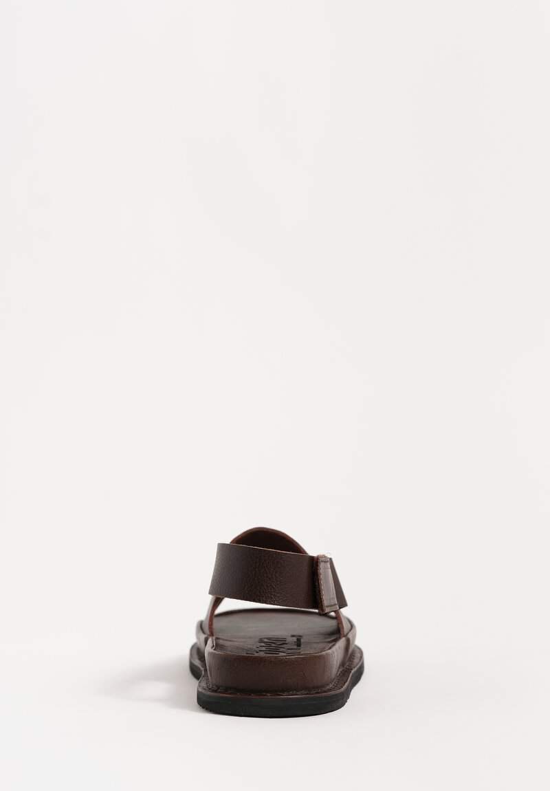 Trippen Waxed Leather Slingback Safeguard Sandals