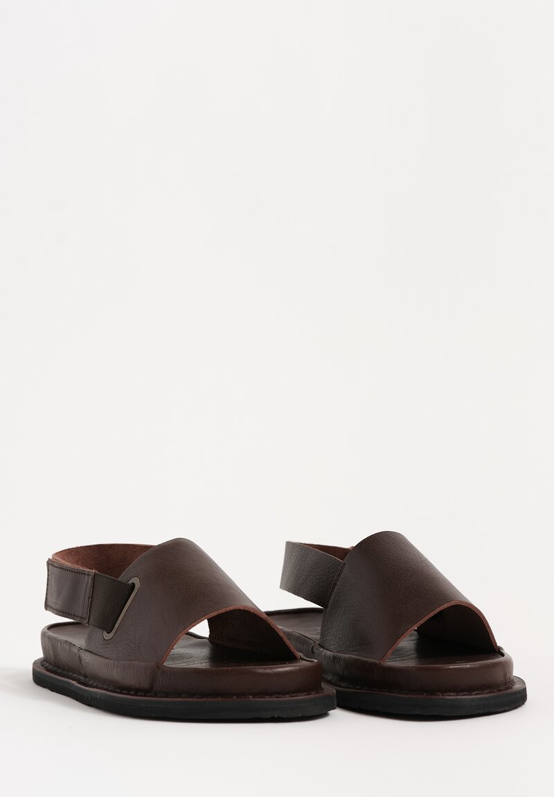 Trippen Waxed Leather Slingback Safeguard Sandals