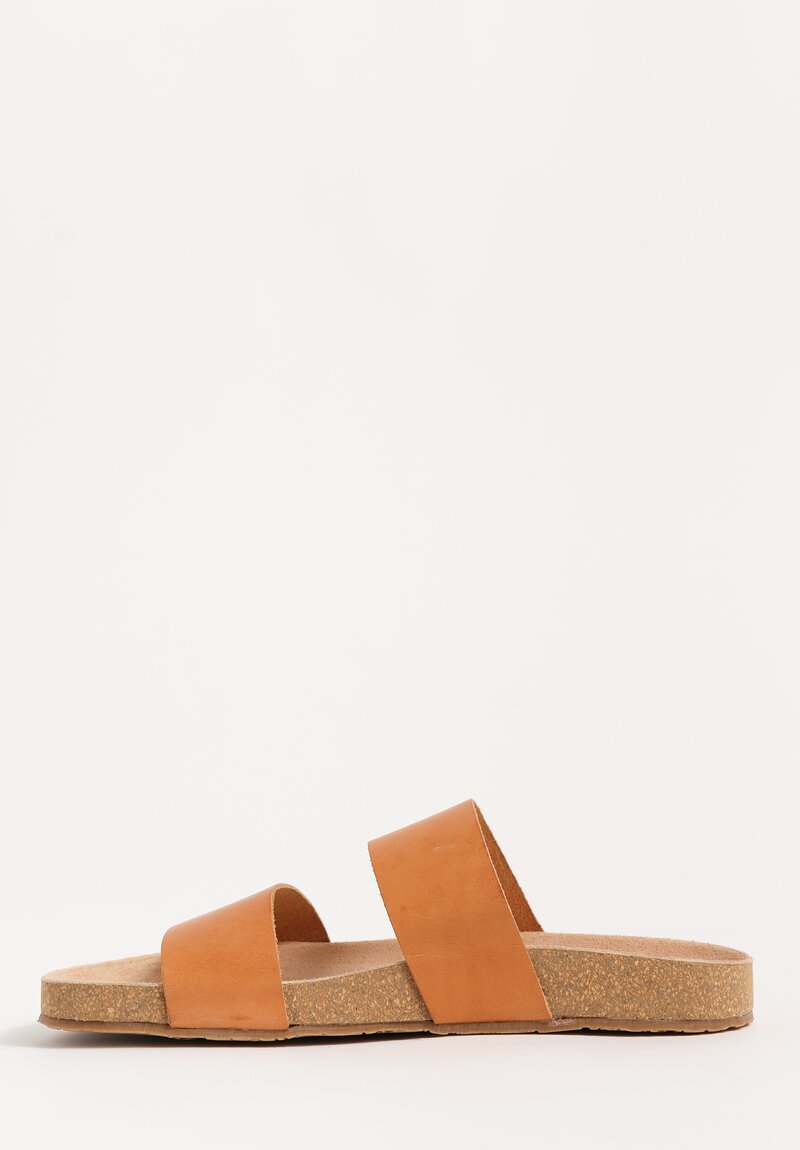 Daniela Gregis Leather Double Fascione Sandals