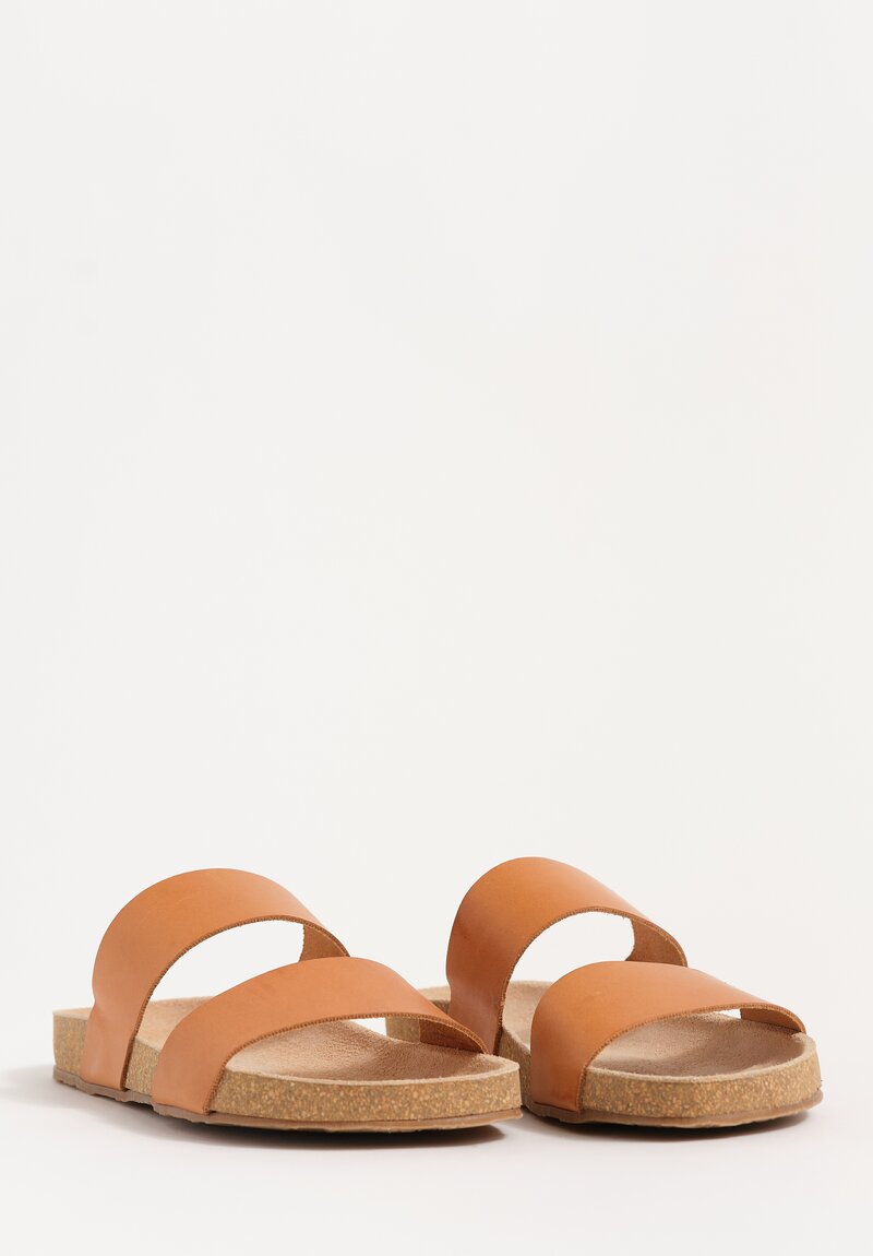 Daniela Gregis Leather Double Fascione Sandals