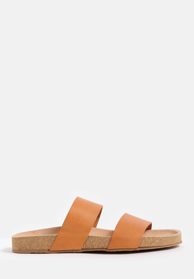 Daniela Gregis Leather Double Fascione Sandals