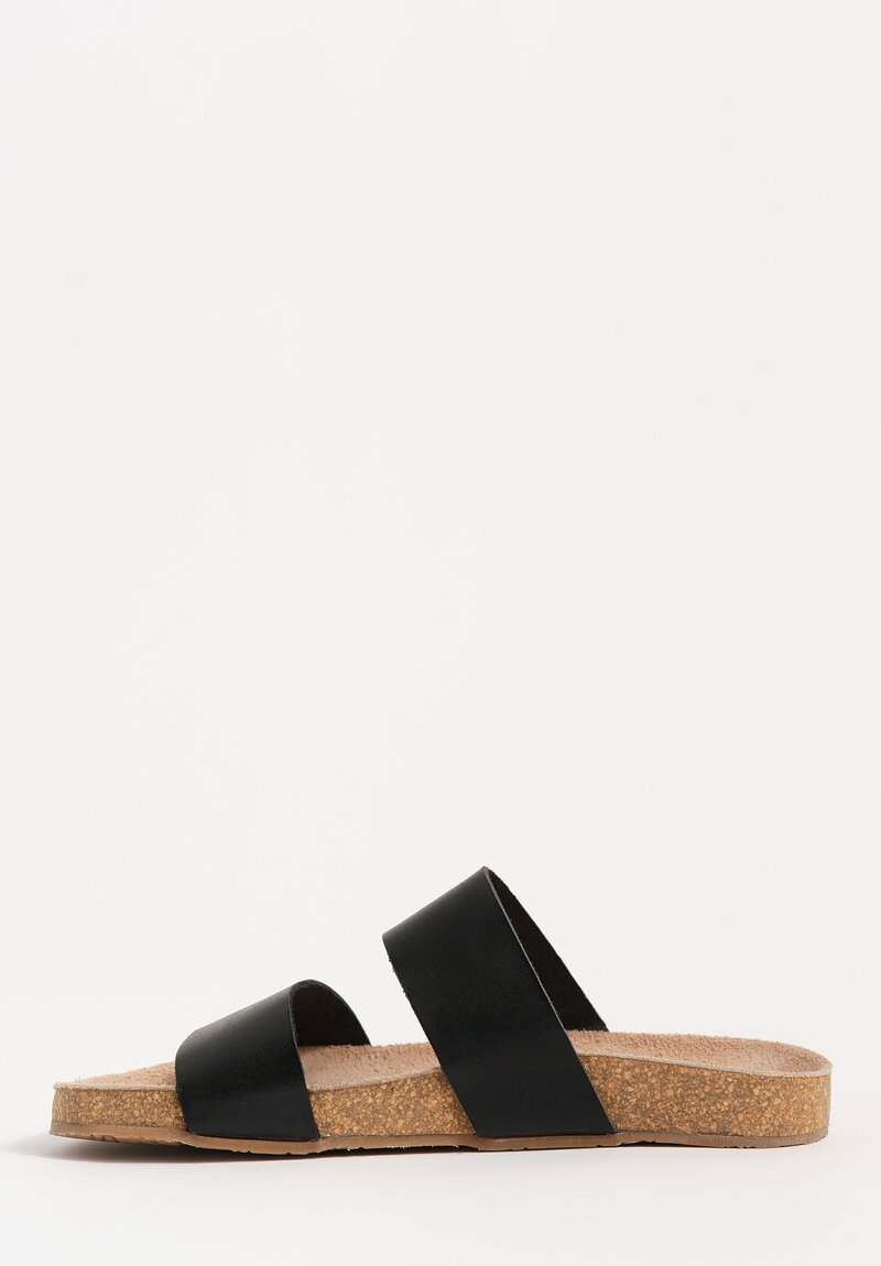Daniela Gregis Leather Double Fascione Sandals
