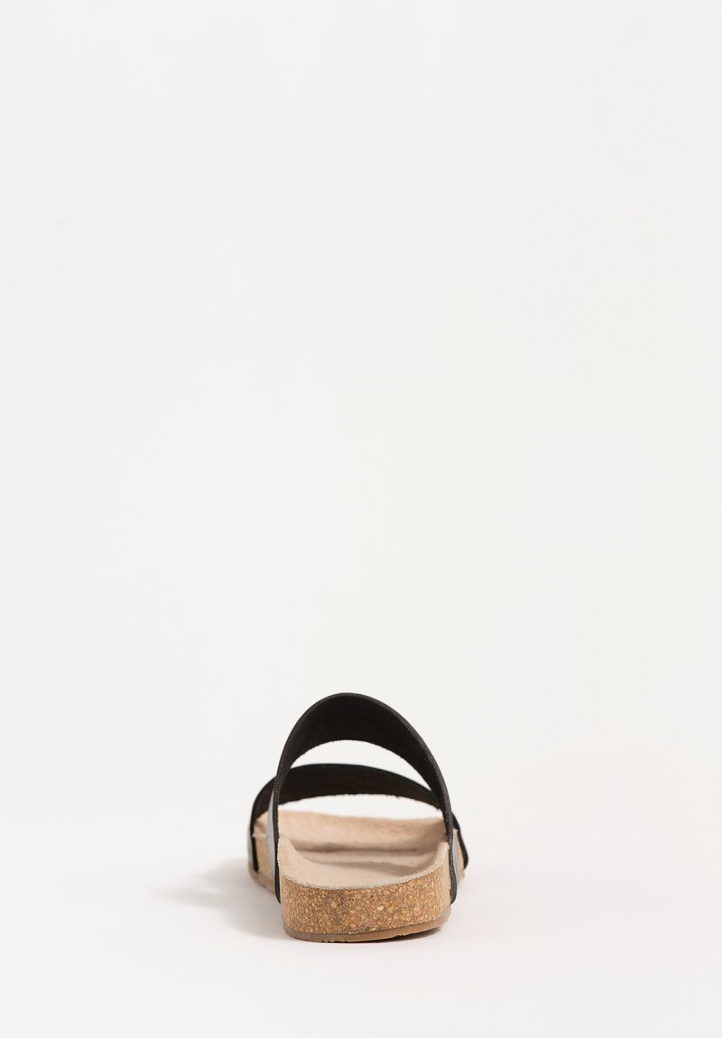 Daniela Gregis Leather Double Fascione Sandals