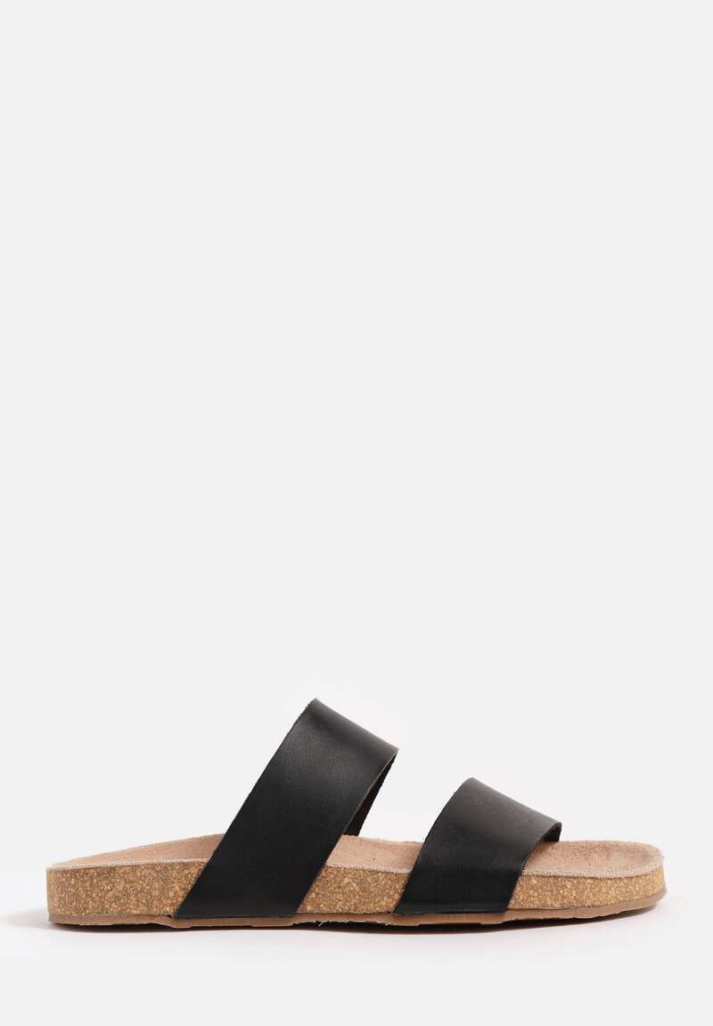 Daniela Gregis Leather Double Fascione Sandals