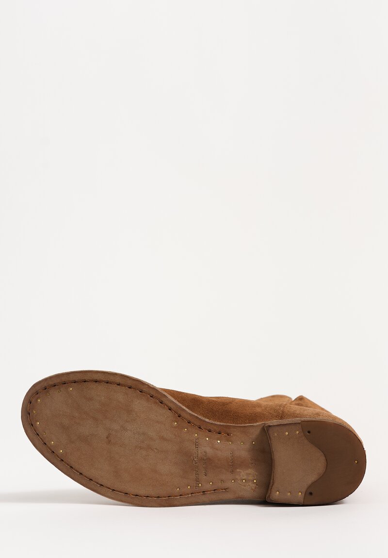 Officine Creative Cachemire Suede Lexikon Zip Up Ankle Boots