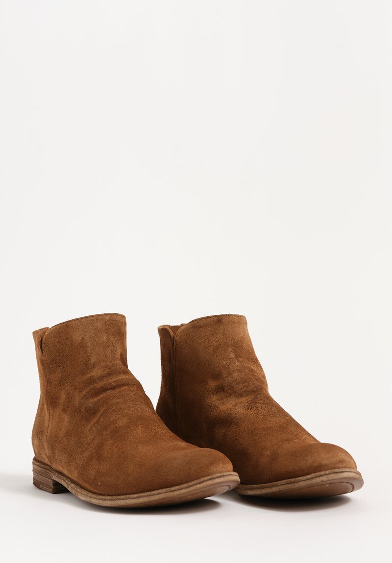 Officine Creative Cachemire Suede Lexikon Zip Up Ankle Boots