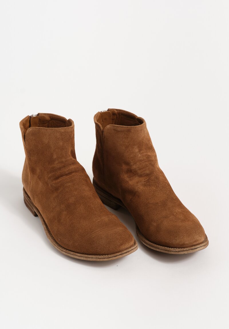 Officine Creative Cachemire Suede Lexikon Zip Up Ankle Boots