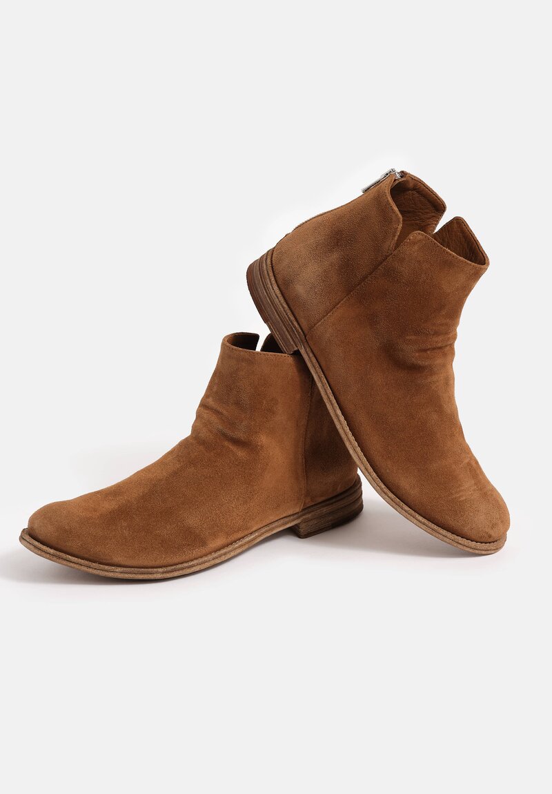 Officine Creative Cachemire Suede Lexikon Zip Up Ankle Boots