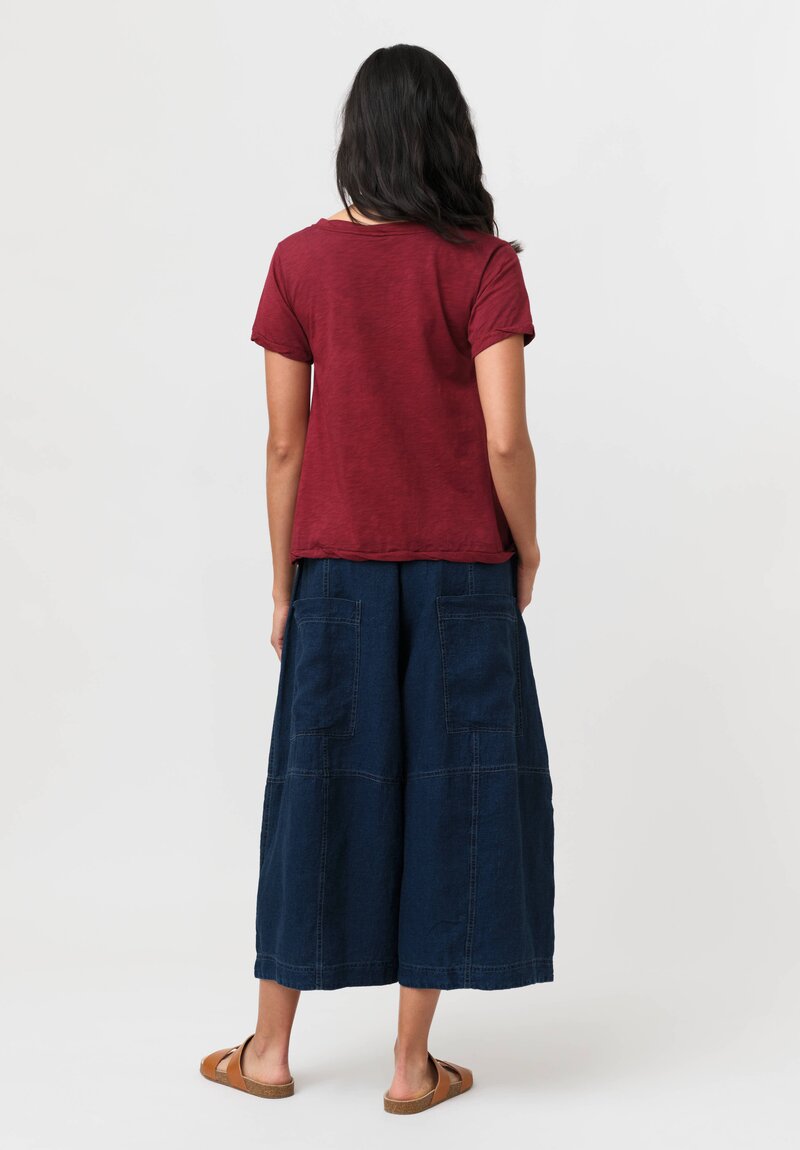 Gilda Midani Cotton Solid Dyed Short Sleeve Monoprix Tee