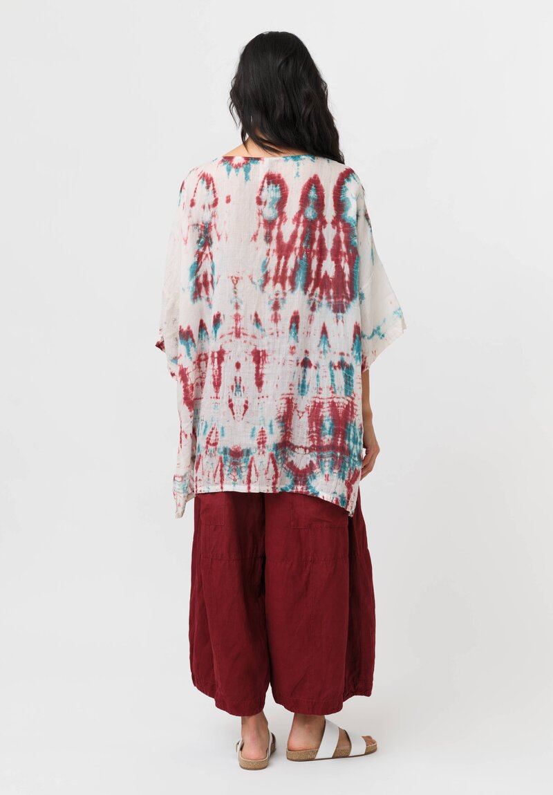 Gilda Midani Linen Pattern-Dyed Super Shirt