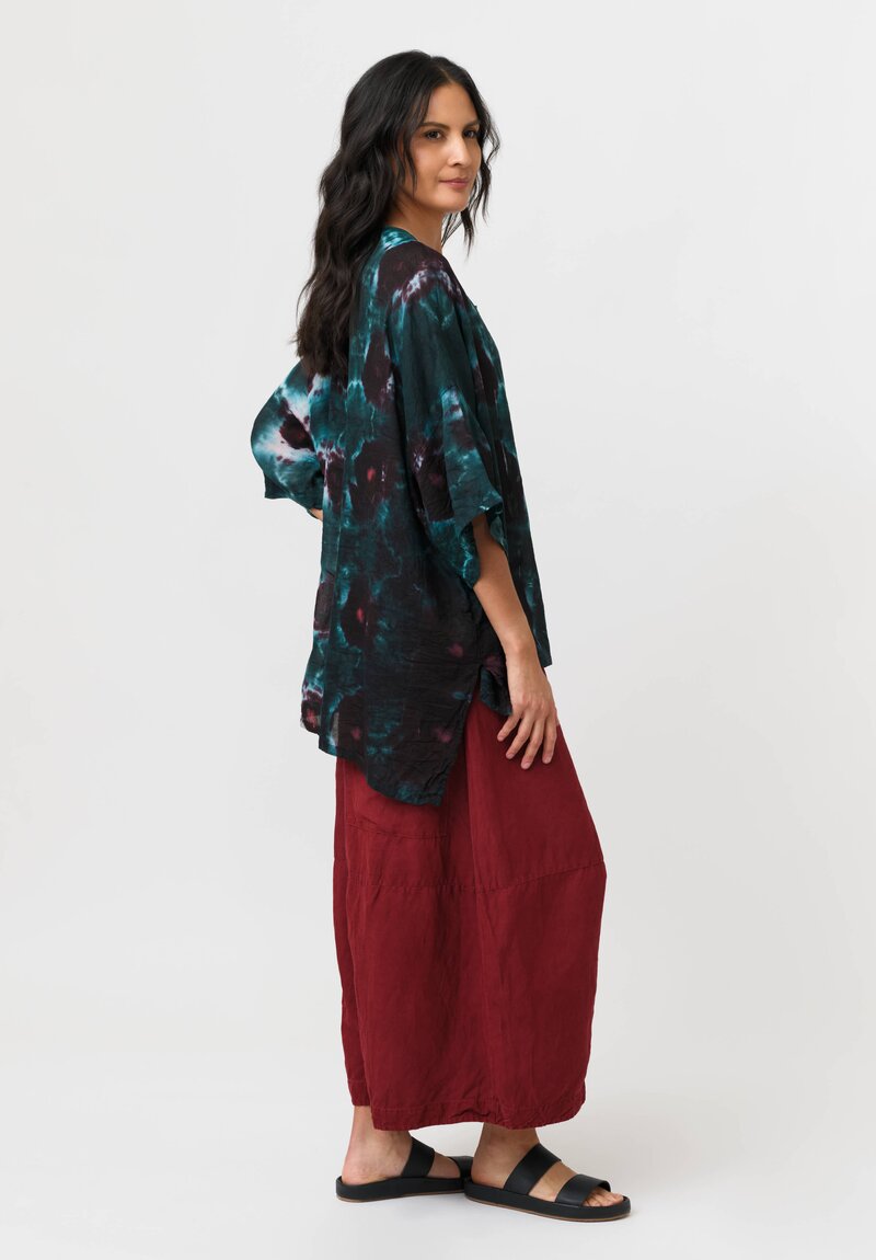 Gilda Midani Linen Pattern-Dyed Super Shirt