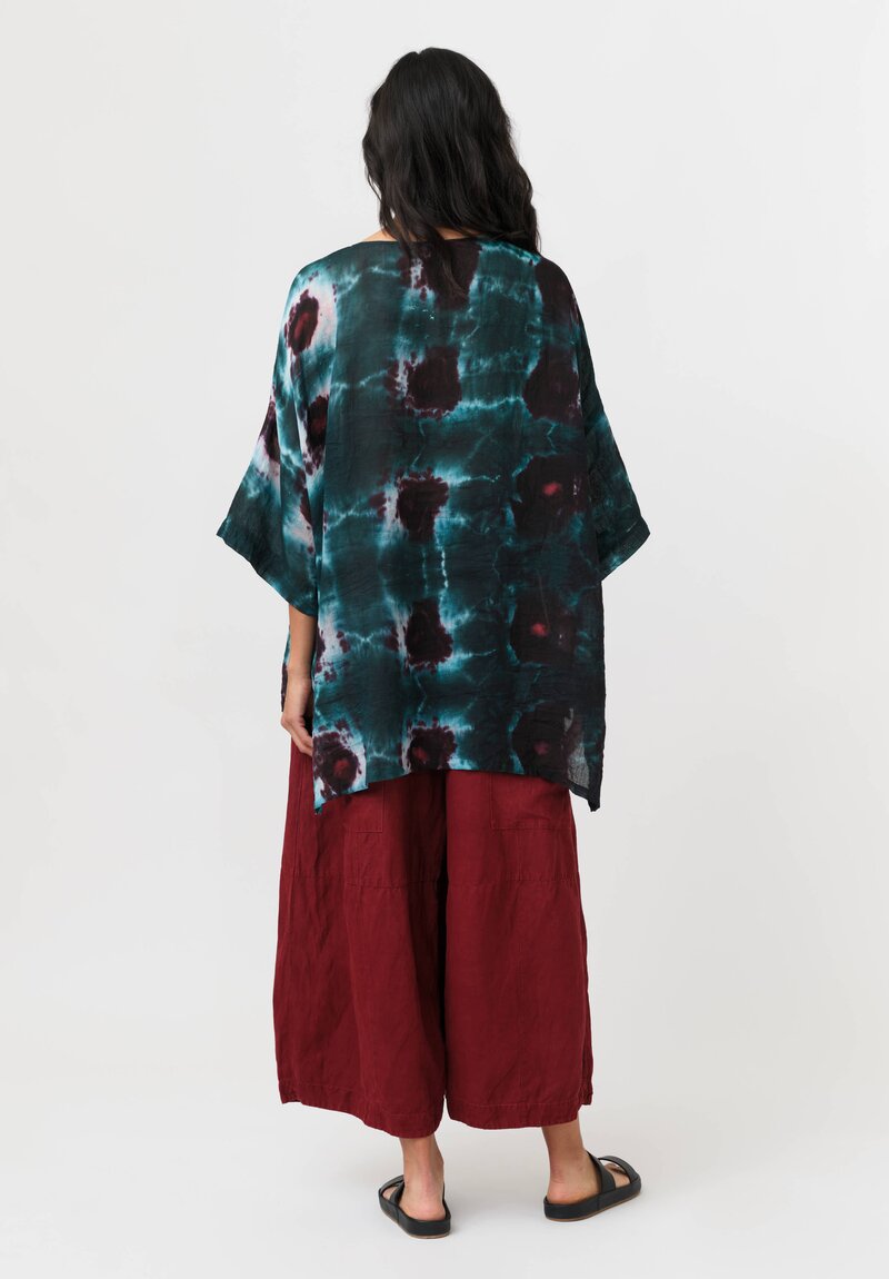 Gilda Midani Linen Pattern-Dyed Super Shirt