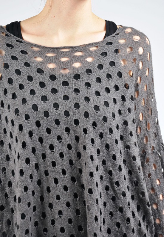 Rundholz Dotted Cashmere Sweater in Mohn