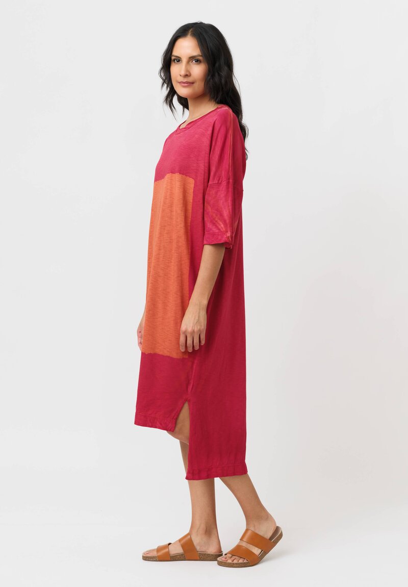 Gilda Midani Cotton Square Pattern Dyed Super Dress