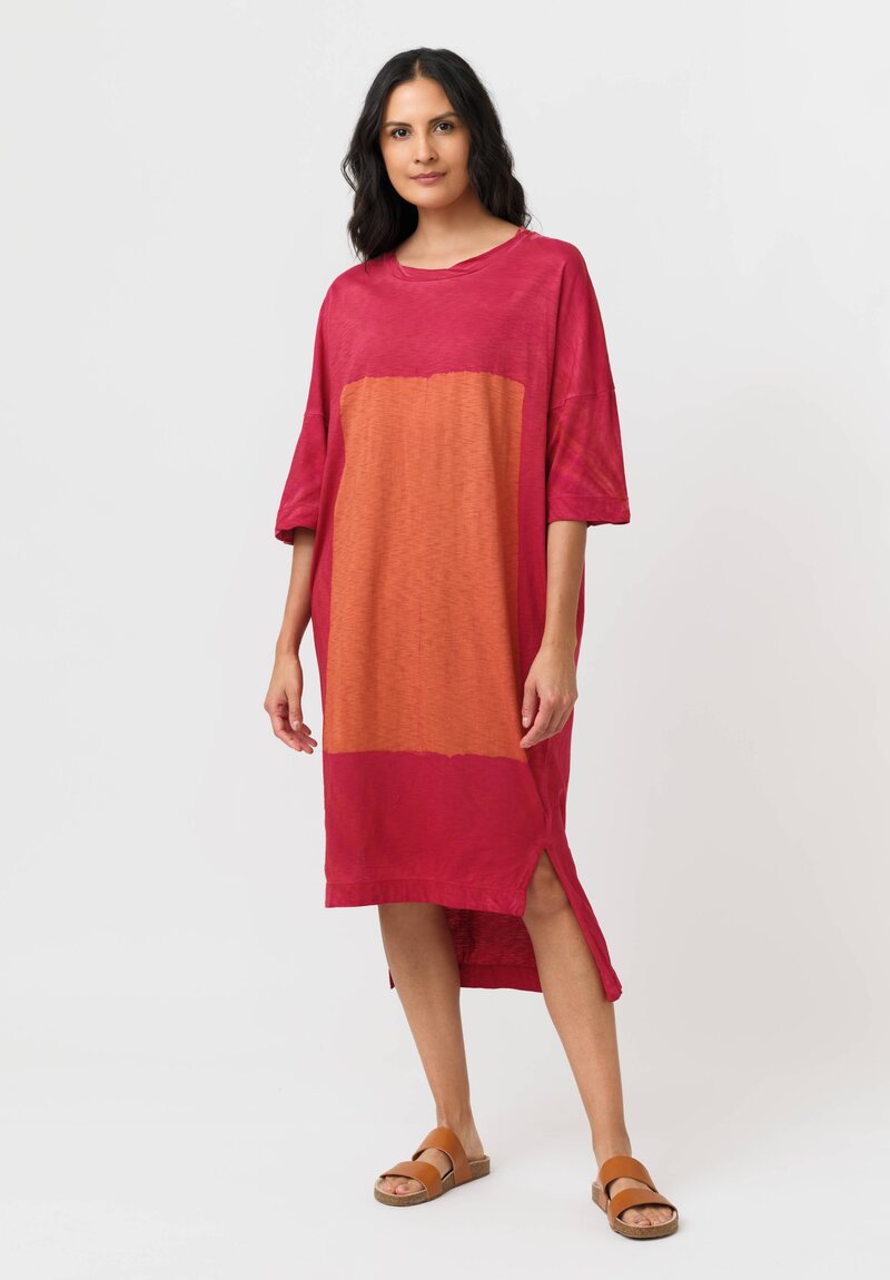 Gilda Midani Cotton Square Pattern Dyed Super Dress
