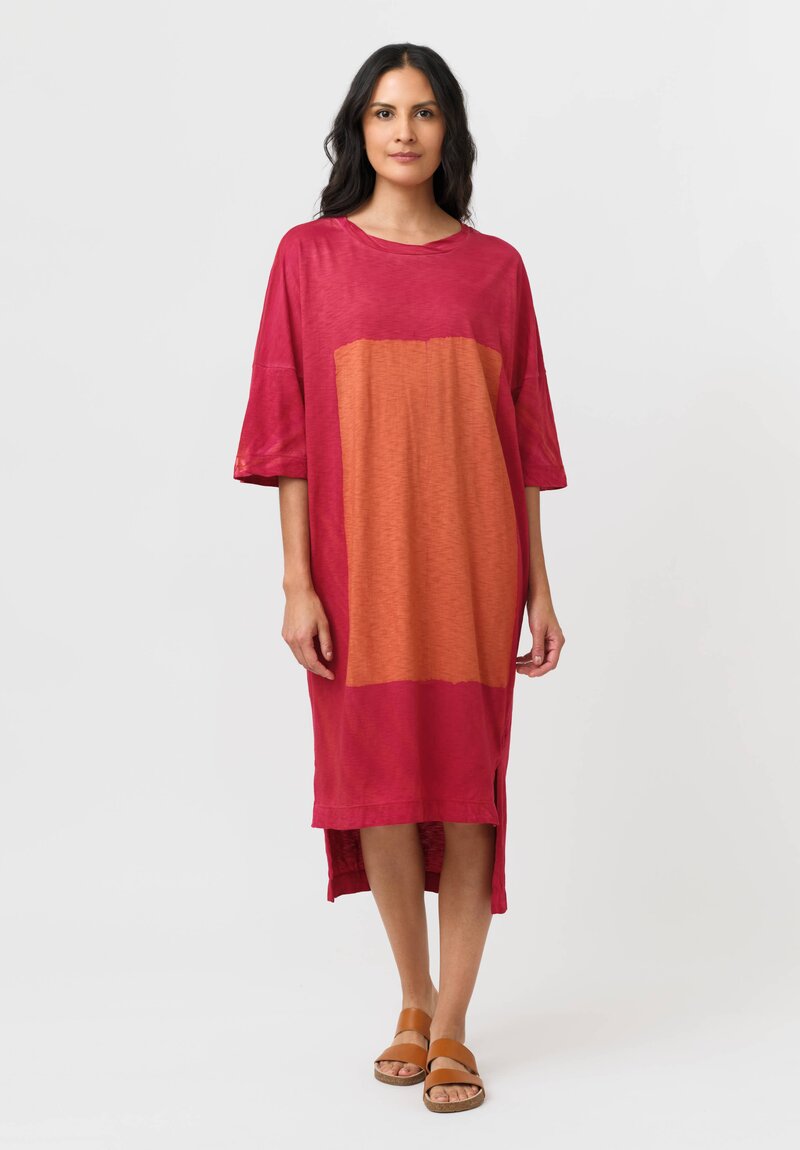 Gilda Midani Cotton Square Pattern Dyed Super Dress