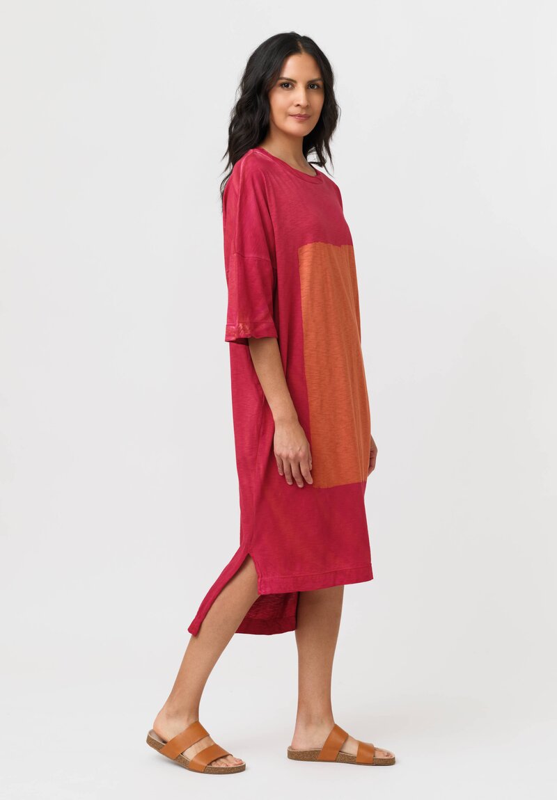 Gilda Midani Cotton Square Pattern Dyed Super Dress